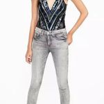 EXPRESS Colorful Sequin Embellished V Neckline Thong Bodysuit Size XS new Photo 1