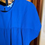 Kooba  Vibrant Blue Women's Blouse Size Medium Oversized Photo 3