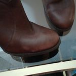 Ralph Lauren brown leather heeled boots size 7.5 Photo 11