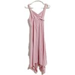 Pink Asymmetrical Sweetheart Sundress for Weddings Size L Photo 3