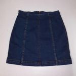 Free People Denim Skirt Womens Size 6 Blue Jeans Mini Photo 3