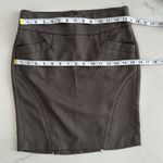 XOXO Brown Pencil Skirt Knee-Length Back Slit Sz 0 HIGT WAIST Photo 3