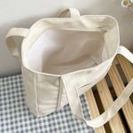 Boutique Canvas Tote Bag White Photo 2