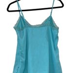 Nicole Miller NWT Turquoise Lace Trim Tank Top Photo 1