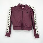 Kappa 222 Banda Wanniston Slim Track Crop Jacket Small Plum Streetwear Hiphop Photo 0