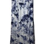 Soma Wknd Smocked Maxi Dress Jersey Knit Tie Dye Strapless Smocked Blue … Size L Photo 0