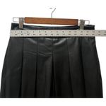 Altar'd State  Faux Leather Pleated Mini Skort Size Medium Black NWT Photo 4