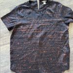 H&M  Speckled Top Short Sleeve Blouse Dressy Womens Shirt Size 12 Photo 0