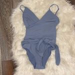 Stella McCartney Infinity Blue One Piece Wrap Swimsuit Photo 4