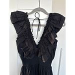 Love the Label Black Black Poplin Ruffled Tiered Deep Photo 5