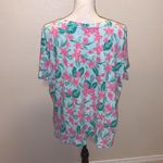 basic editions  floral Hawaiian tropical short sleeve shirt Photo 3