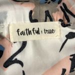 White Floral Mini Dress Pockets Silky Womens Medium Faithful & True Boutique Size undefined Photo 12