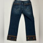 Driftwood  Colette Cropped Denim Jean Embroidered Size 30 Length 26 Photo 3