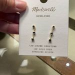 Madewell  14k Gold and Sapphire Blue Stud Earrings (New) Photo 1