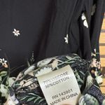 Coco + Carmen  Black Floral Beaded‎ Neckline Top Size Small/Medium Photo 5