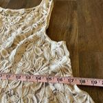 Free People Sleeveless Lace Overlay Dress Sheer Trapeze Flare Coverup Size Large Photo 5