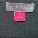 Vince Camuto  Hunter Green Sheer Long Sleeve Blouse Photo 3