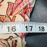 Tommy Hilfiger  Pink and Cream Paisley Midi Dress size L with tie waist Photo 10