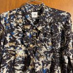 CAbi  Starry Night Ruffle Chiffon Printed Woman's Blouse Size Medium Photo 1