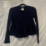 Kimchi Blue  Navy Sparkle Babydoll Sweater Size XS Photo 3