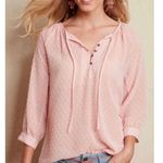 Matilda Jane  Blush Swiss Dot Sheer Mae Blouse Size S Photo 1