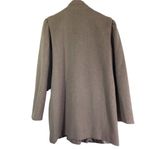 KAREN Women's Medium Tan Pinstripe Button Front, Vintage Coat Photo 1