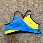 PINK - Victoria's Secret Victorias Secret Bikini Top Large Blue Yellow Racerback Padded Pink Sport New Photo 1