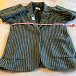 Universal Threads Universal Thread gray pinstriped single button blazer XXL soft fuzzy office Photo 4