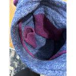 Handmade Hobo Bag Purse Slouchy Tote Boho Hippie Artsy Blue/Purple Wool? Fleece Photo 2