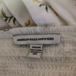 American Eagle Outfitters White Floral Sleeveless Cami Camisole Crop Tank Top M Photo 2