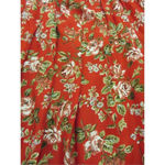 Susan Bristol Vintage skirt red floral sz small Photo 1
