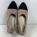 Chocolat Blu Woven Elegant Black and Cream Women's Flat size 40 Photo 5