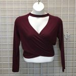 Earthbound Maroon Wrap Long Sleeve Shirt - NEW! - Size XL Photo 1