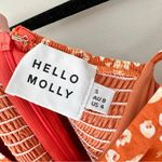 Hello Molly  Meaning Of Life Orange Floral Midi Dress Rust Small Photo 4