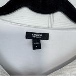 EXPRESS Gray Lined Body Contour Long Sleeve Thong Bodysuit Size S Photo 3