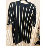 Who What Wear Who‎ What Wear Black & White Striped T-Shirt Dress Short Sleeve Size S Photo 1