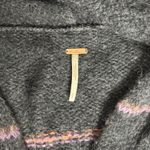 Free People  Alpaca Blend Striped Cardigan Slouchy Boho Cozy Knit – Size Small Photo 4