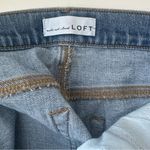 Loft Jean Shorts with White Embroidered Side Accents, EUC Photo 2