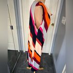 kim rogers Kim‎ Rogers Curvy Diagonal Striped Sleeveless Stretch Dress Photo 2