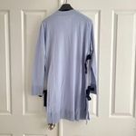 NWOT $650 Maison Margiela Women's Side Bow Wool Blend Cardigan Sweater Sz L MM6 Blue Size L Photo 6