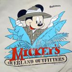 Disney RARE Vintage 1980s Quitman USA Mickey Mouse Tan Graphic Crewneck Pullover Medium Photo 1