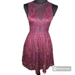 For Love & Lemons Lulu Lace Mini Dress Red Size XS Photo 1