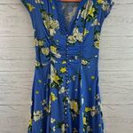 Free People  Alora Mini Dress Blue Floral Size 2 Photo 1