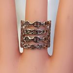 Silver Multi Chain Link Ring Photo 4