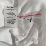 Lulus  White Sleeveless Mini Satin Blouson Dress NWT Size Small White Mini Dress Photo 8