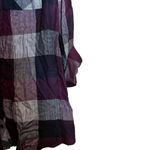 Tolani  Top Womens Medium Multicolor Plaid Floral Mixed Print Button Up Blouse Photo 3