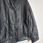 Rebecca Minkoff  black quilted faux leather bomber jacket Photo 1