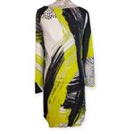 Milly Designer Size 4 Abstract Print Long Mini Sleeve Sheath Dress ā Photo 2