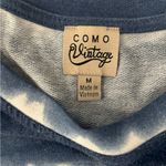 Como vintage Navy and white tie-dye crop top #tiedye  chest is 21, length is 24 Photo 3