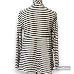 Lily White  medium womens cardigan kimono black white striped long sleeve new NWT Photo 1